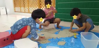 児童デイサービス　発達ラボ那覇教室/砂粘土で遊ぼう！