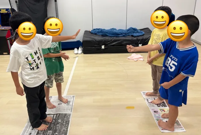 ぽにー/『小集団活動　新聞紙じゃんけん』