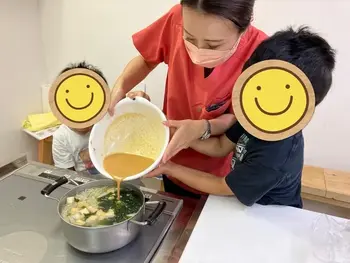 ぽにー/食育「お味噌汁作り」