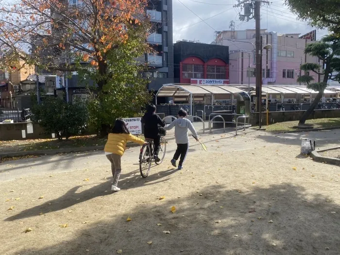 きりんのあくび　kids　ながせ/自転車練習🚴