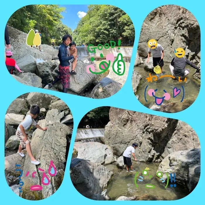 きりんのあくび　kids　ながせ/🌈✨摂津峡公園で川遊び✨🌈Part1