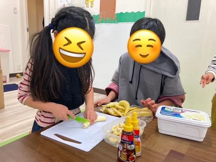 きりんのあくび　kids　ながせ/🍒🍌パフェづくり🍌🍊