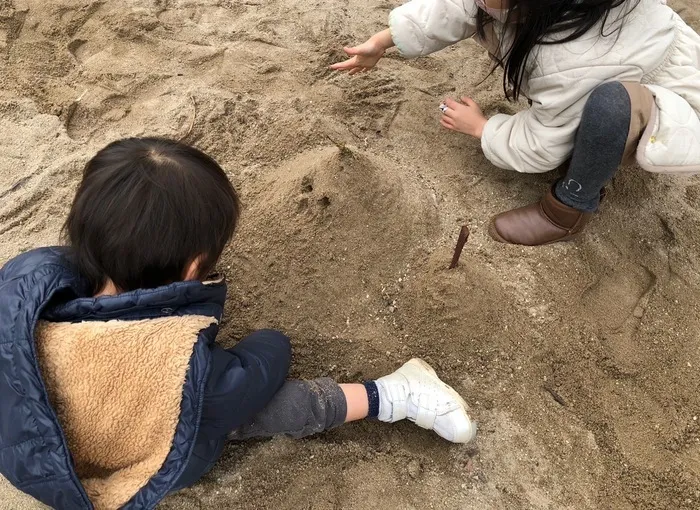 きりんのあくび　kids　ながせ/みんなでお山づくり🏔