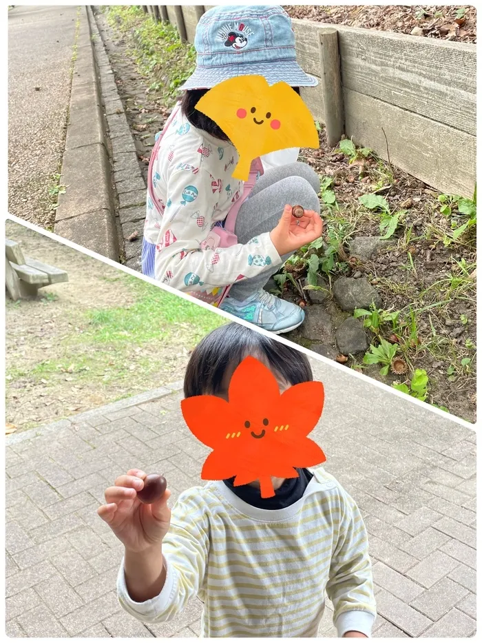 きりんのあくび　kids　ながせ/秋の自然集め🍁