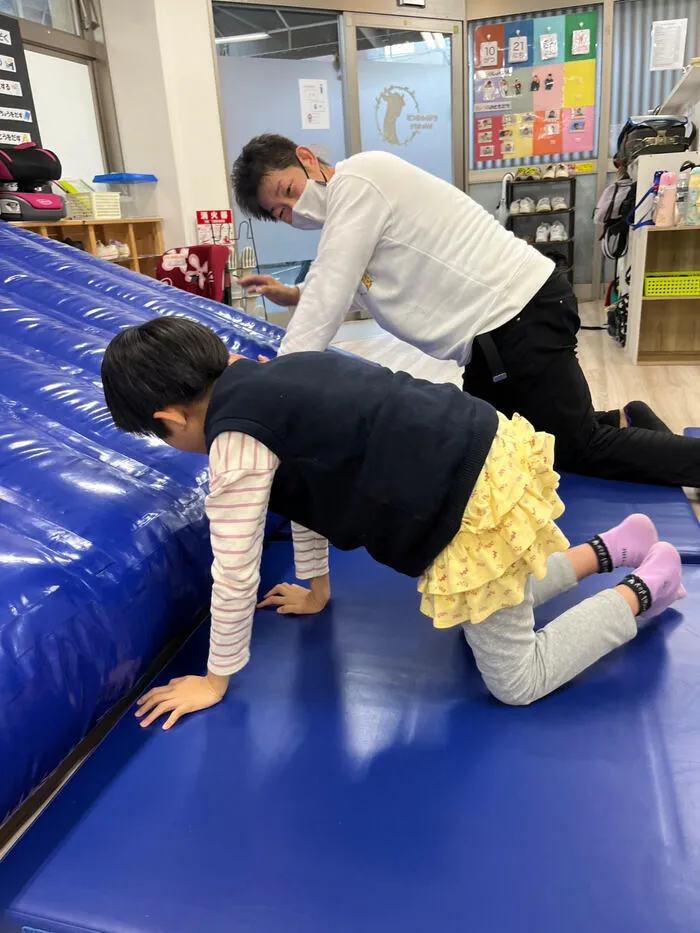 きりんのあくび　kids　ながせ/マット運動の日‼️