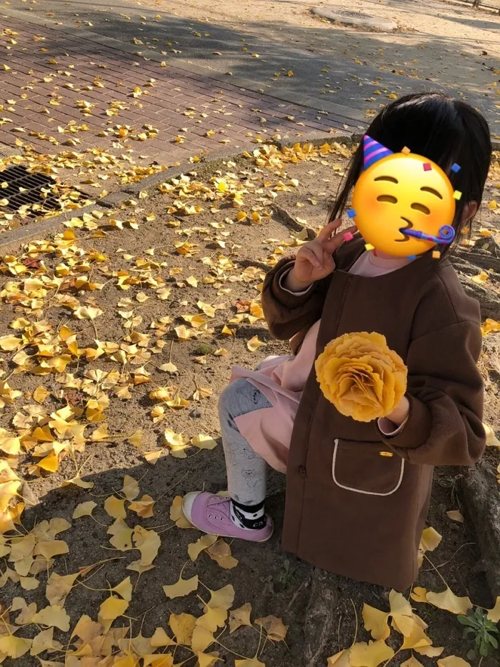 きりんのあくび　kids　ながせ/イチョウ狩り🍂