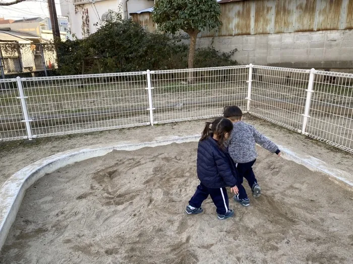 きりんのあくび　kids　ながせ/砂場の触覚遊び🤗