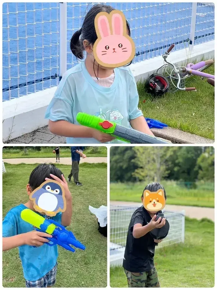 きりんのあくび　kids　ながせ/水鉄砲遊び🔫💦