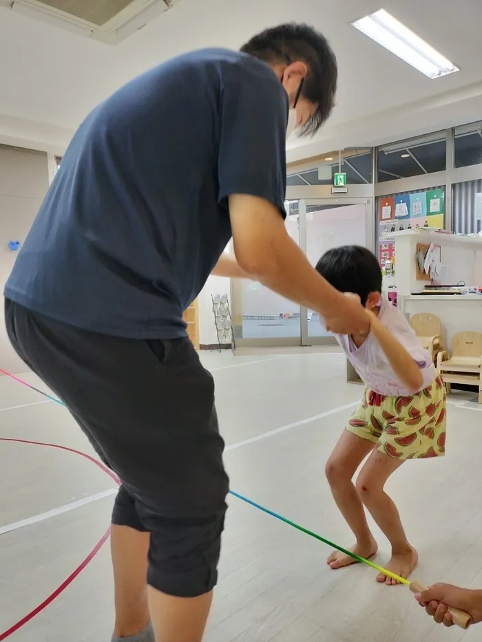 きりんのあくび　kids　ながせ/★☆ゴム跳び☆★