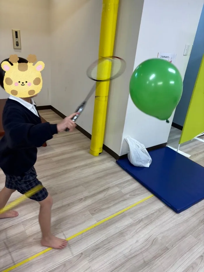 きりんのあくび　kids　ながせ/風船バトミントン🎈🏸