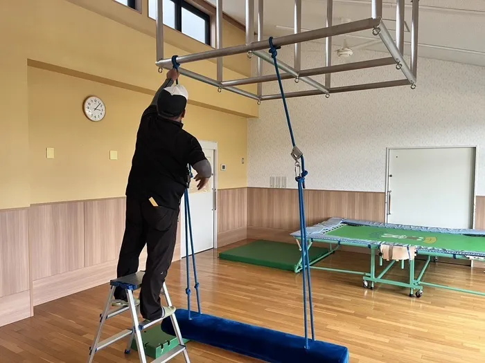 児童発達支援センターひよこ/🥎今年も遊具の安全点検を行いました。