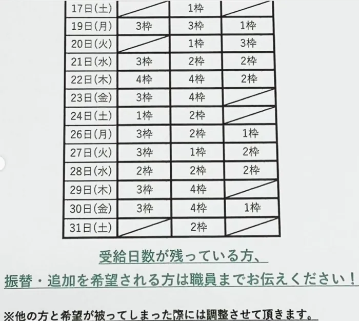 てらぴぁぽけっと　向ケ丘遊園教室/5月空き状況Part２
