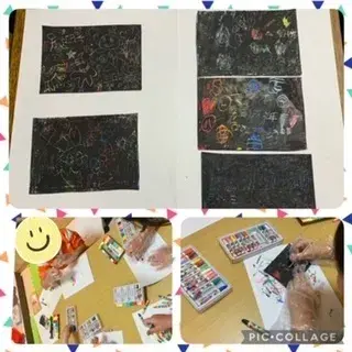 【遊び×社会性】児童発達支援事業所　癒しの森Kidsいくの/スクラッチアート