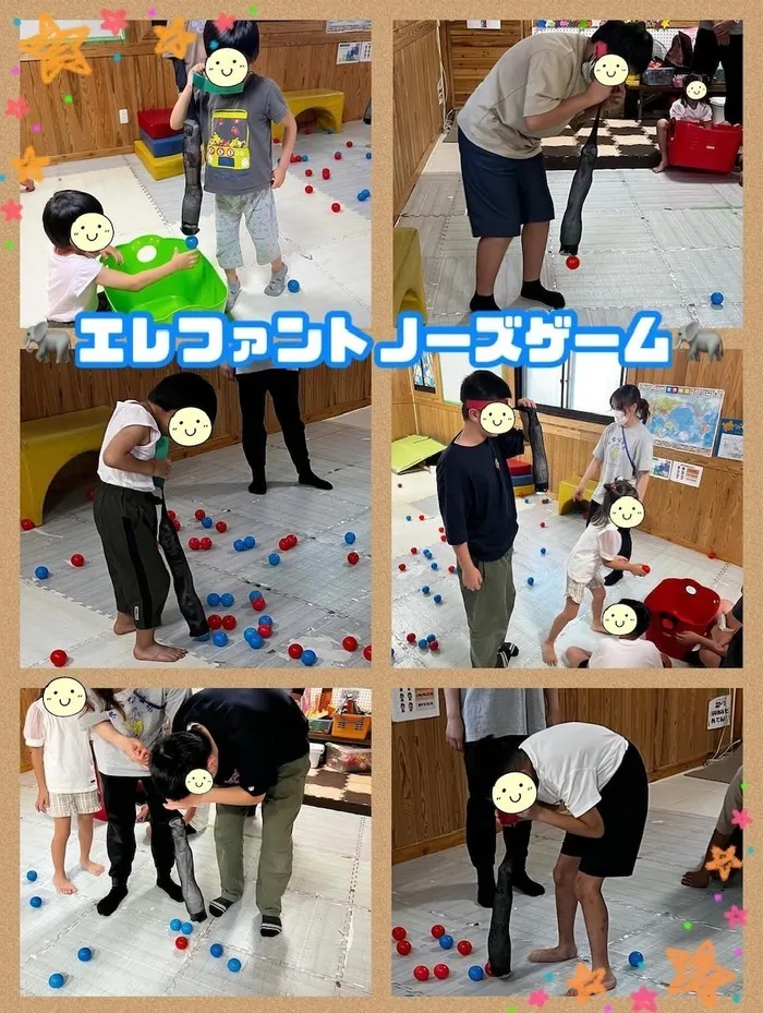 【遊び×社会性】放課後等デイサービス　癒しの森Kidsいくの/エレファントノーズゲーム🐘
