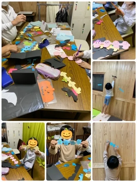 【遊び×社会性】放課後等デイサービス　癒しの森Kidsいくの/ハロウィン　飾り付け🦇👻
