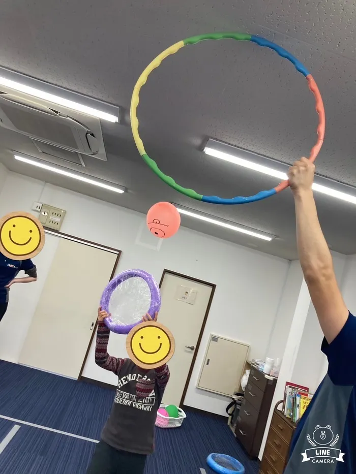 【姿勢を整える運動療育】 みらいーく初石/ラケットでボール返し🎈