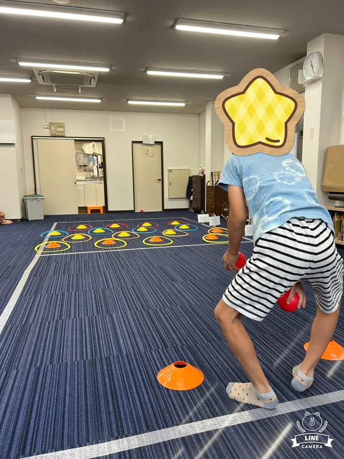 【姿勢を整える運動療育】 みらいーく初石/リングボール入れ🤾