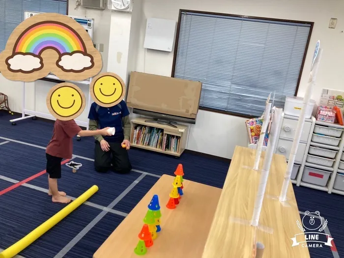 【姿勢を整える運動療育】 みらいーく初石/いろいろ的当て🎈