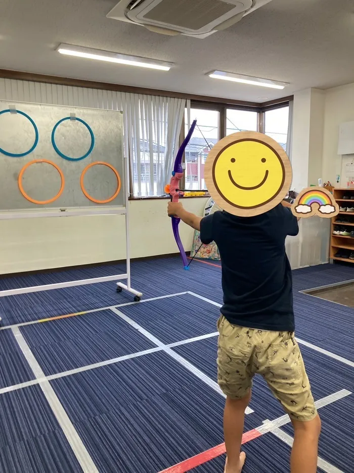 【姿勢を整える運動療育】 みらいーく初石/目指せ！スナイパー🏹