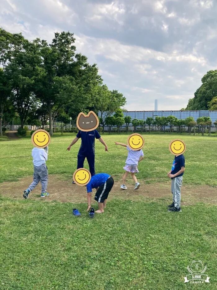 【姿勢を整える運動療育】 みらいーく初石/公園で全力で鬼ごっこ