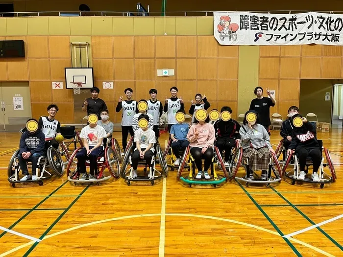 就労準備型放課後等デイサービス自由帳　池田下/車椅子ハンドボール体験