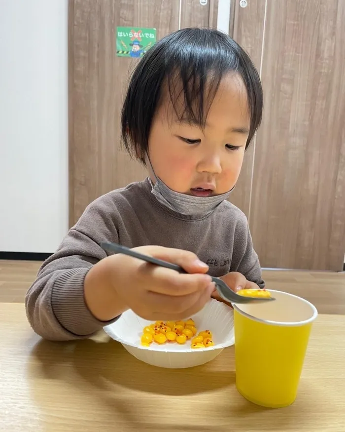 児童発達支援　あていんぷらすわん/おはし🥢スプーン練習🥄日常動作練習