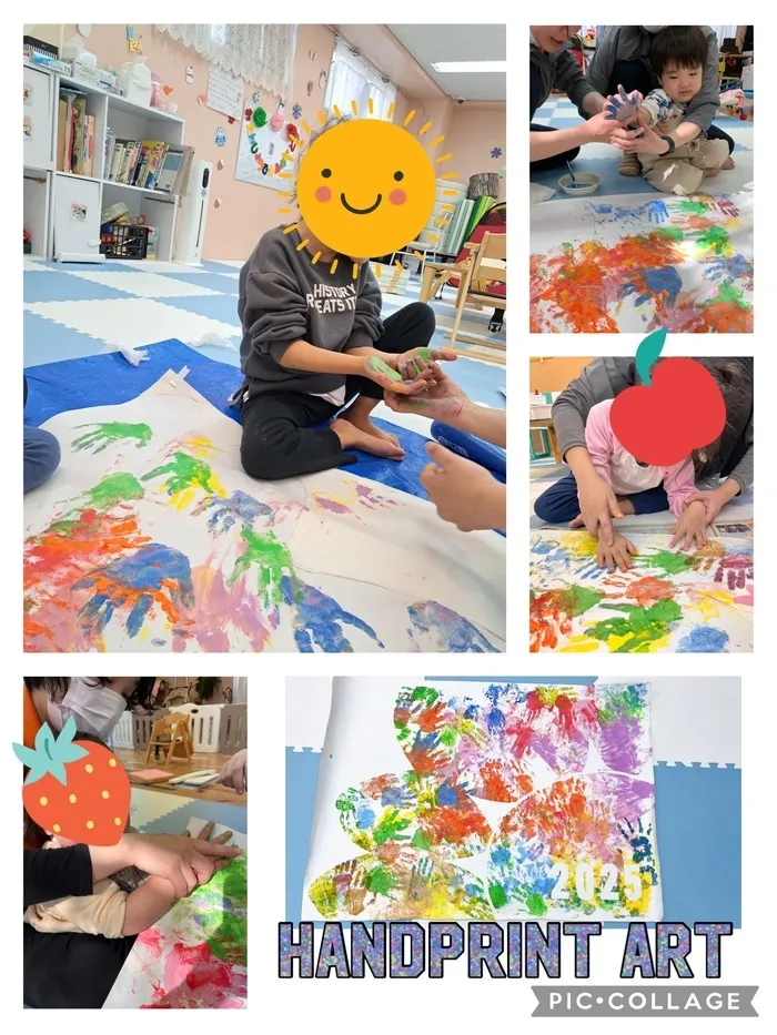 ドクターシロクマの重症心身障がい児デイサービス/手形アート🖐️handprint art🎨