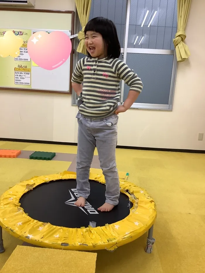 HIYOKO MUSIC 増田教室/トランポリン楽しいね😊