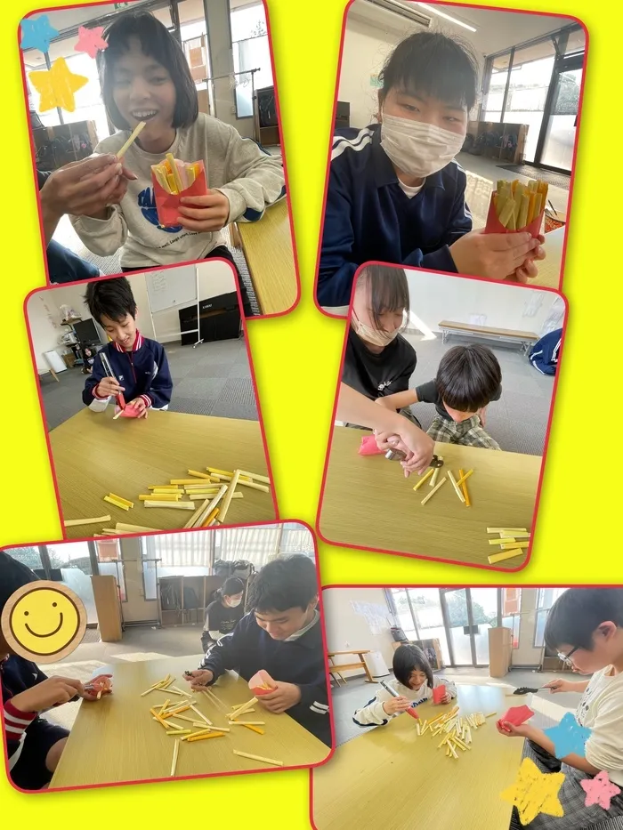 HIYOKO STYDY小山教室/HIYOKO STUDY小山教室　ポテト詰めゲーム🍟