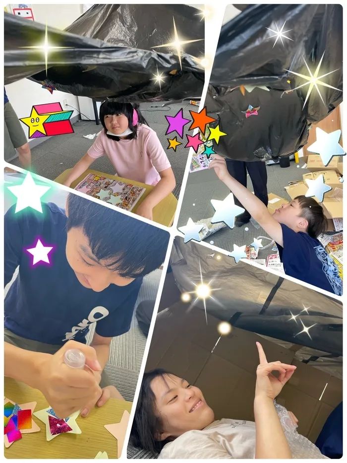 HIYOKO STYDY小山教室/HIYOKO STUDY小山教室　プラネタリウムづくり🌌