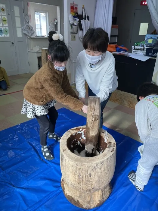 ぴっぴ岩沼/2022　餅つきをしました☆