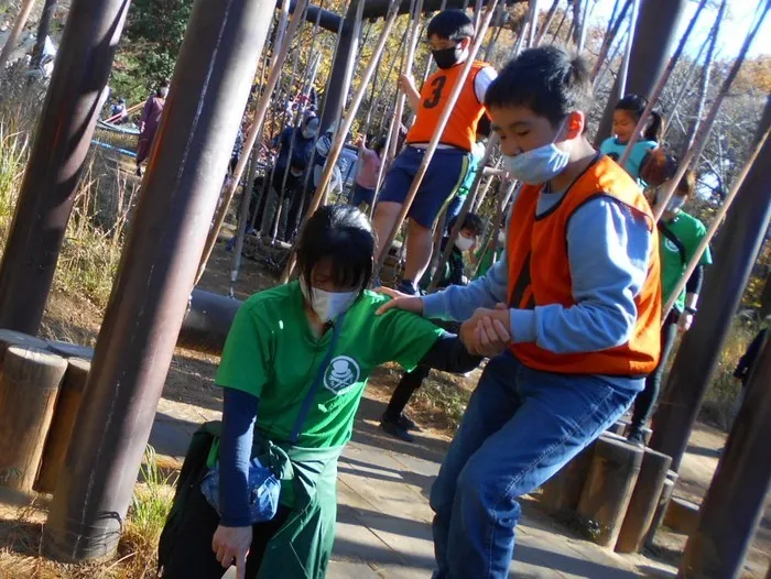 放課後ルームBAMBOO HAT上柴東/森林公園アスレチック探検♪