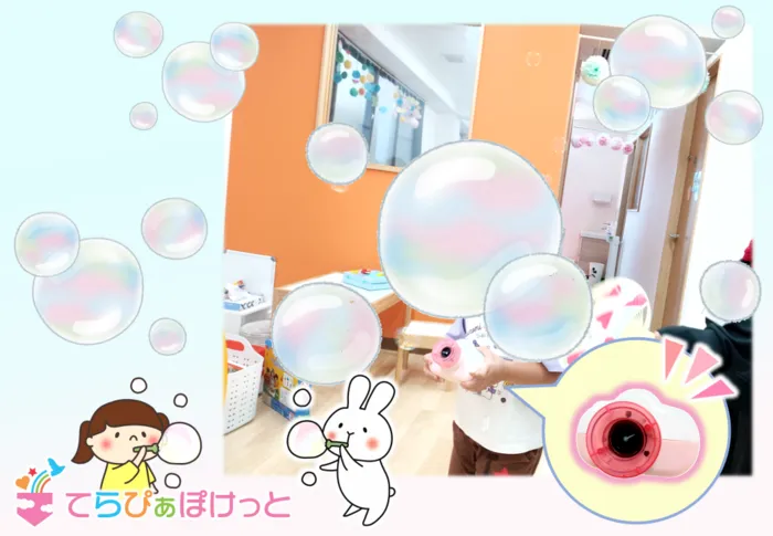 てらぴぁぽけっと南浦和教室/大人気！シャボン玉🤩