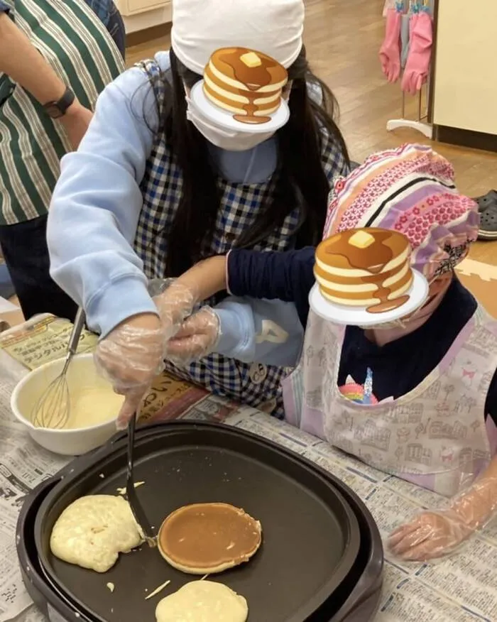 ぐろーす　豊平/調理レク「ホットケーキ」