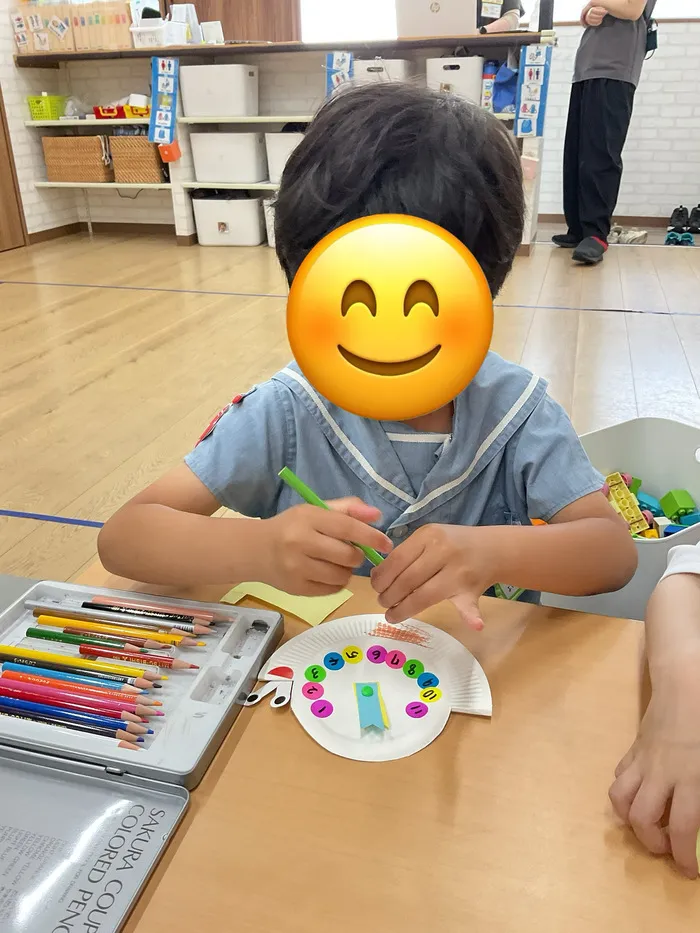 【ABA個別療育】bee. for kids/児童発達支援　カタツムリの工作
