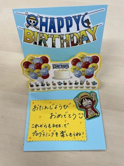 【ABA個別療育】bee. for kids/バースデーカード🎂