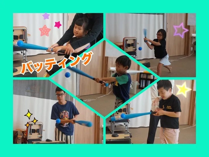 【重心】児童発達支援・放課後等デイサービス ノーサイド八尾SPA/バッティング⚾️✨