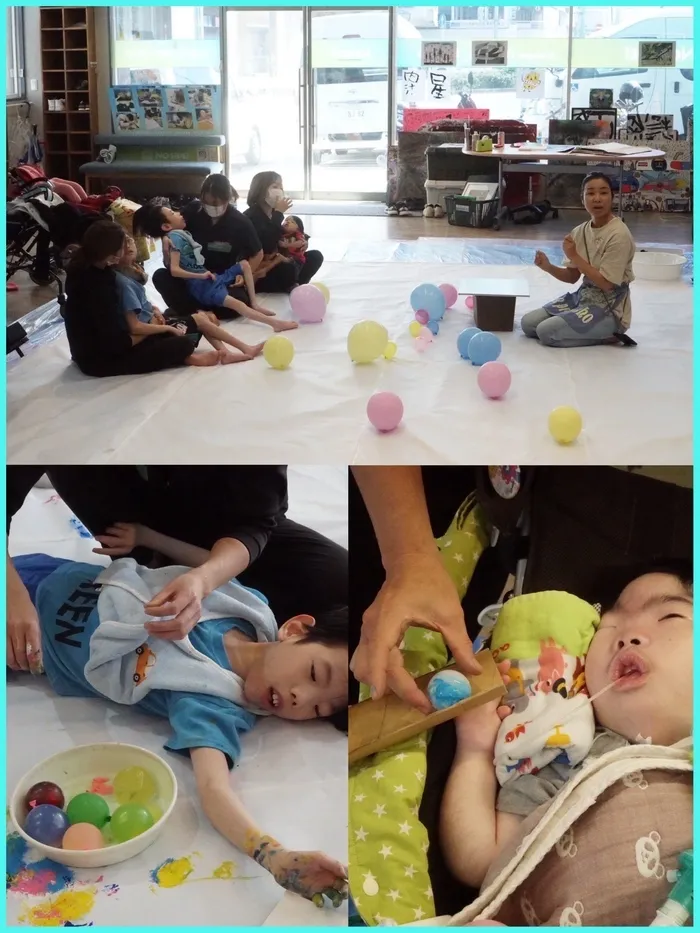【重心】児童発達支援・放課後等デイサービス ノーサイド八尾SPA/ぐちゃぐちゃ遊び🖼️