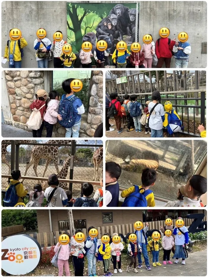 こどものひだまり/京都市動物園に行ったよ🦒🦍🐵🦁🐘♡