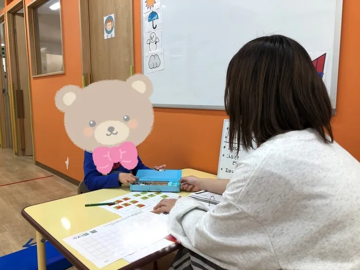 てらぴぁぽけっと柏教室/お勉強のようす