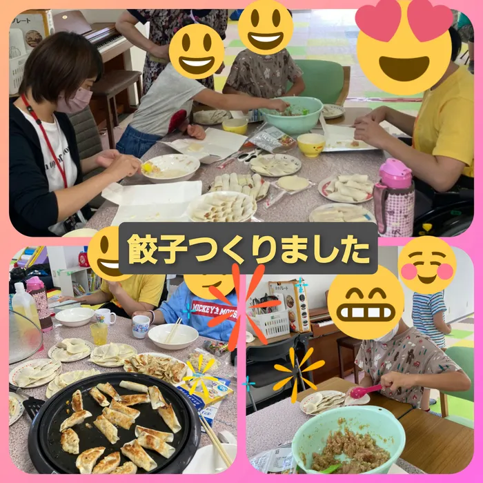 【遊びの中から社会性を育む】癒しの森Kids　はなてん/餃子つくりました