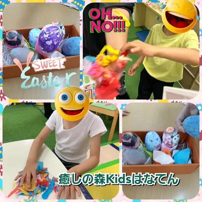 【遊びの中から社会性を育む】癒しの森Kids　はなてん/イースターエッグ作り