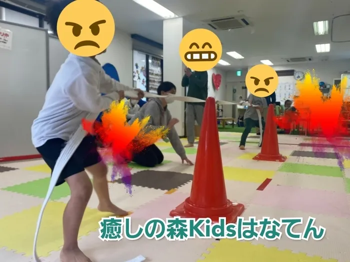 【遊びの中から社会性を育む】癒しの森Kids　はなてん/綱引きトーナメント