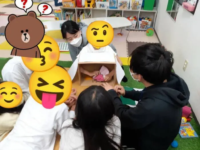 【遊びの中から社会性を育む】癒しの森Kids　はなてん/箱の中身はなんですか？