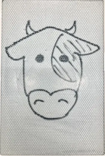 音楽療育特化型児童発達支援・放課後等デイサービス【チルハピ　富沢教室】/今日は「牛さん」を描きました！