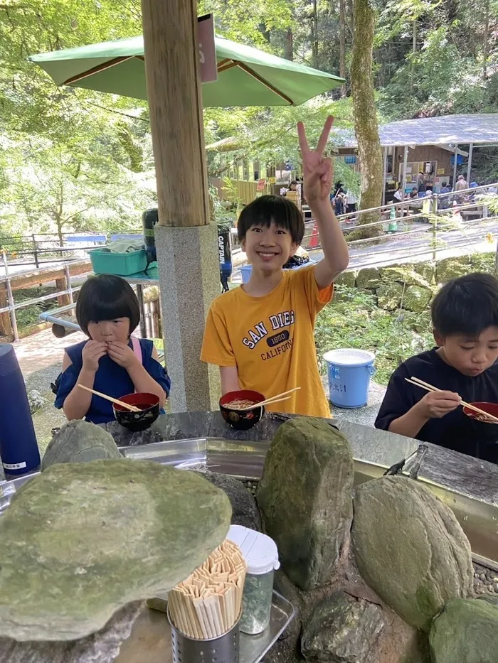 愛YOUわくわく広場/流しそうめんに行ったよ🥢