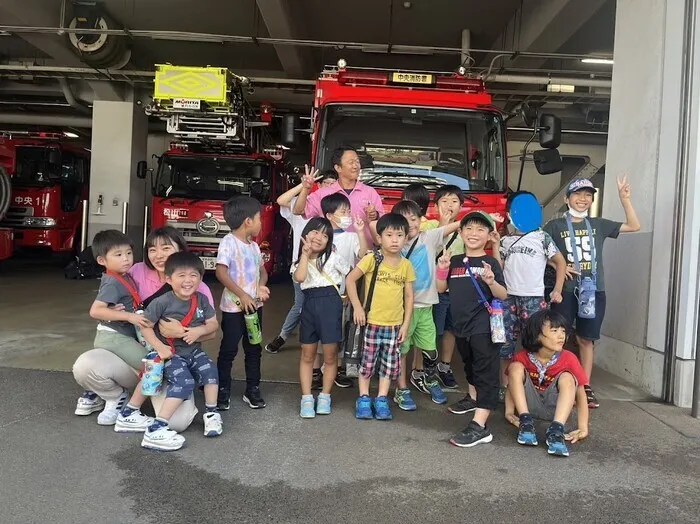 愛YOUわくわく広場/防災センターに行ったよ🚒（山越）