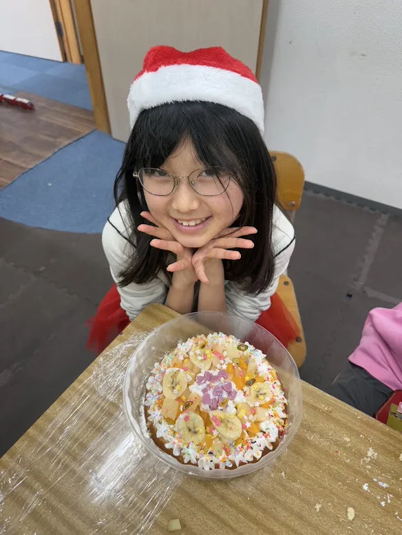 愛YOUわくわく広場/クリスマスケーキ作りをしました🍰