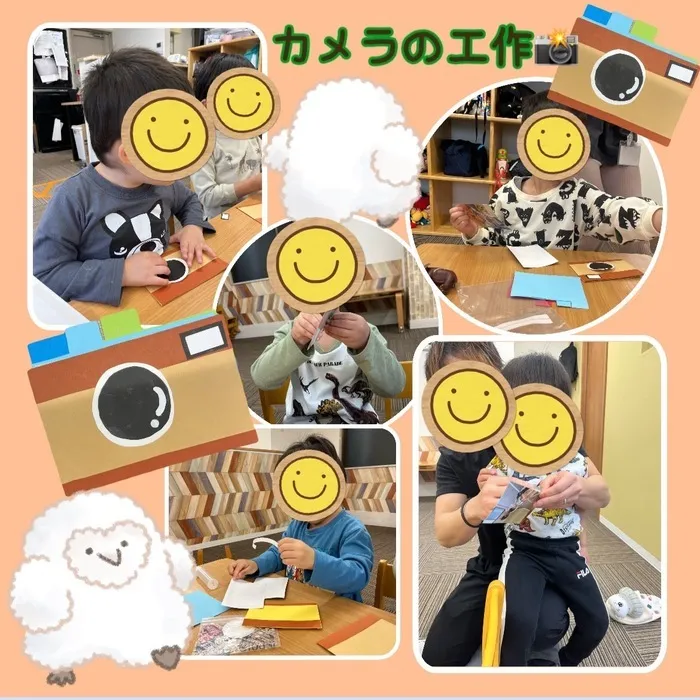 【土日空きあり！送迎あり！ご利用日、お時間相談受け付けます！】児童発達支援　スマイル　今里店/カメラの工作📸