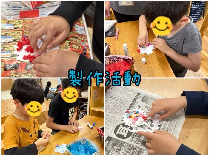 ブーフーウー2号館/お花が咲いたよ🌸製作活動✂️